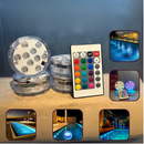 KIT LUMINARIAS DE PISCINA RG- Sem fio e com controle remoto.