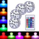 KIT LUMINARIAS DE PISCINA RG- Sem fio e com controle remoto.