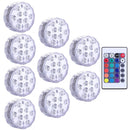 KIT LUMINARIAS DE PISCINA RG- Sem fio e com controle remoto.