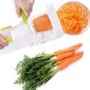 Fatiador Ralador Espiral para Legumes Frutas 5 Lâminas Aço Inox